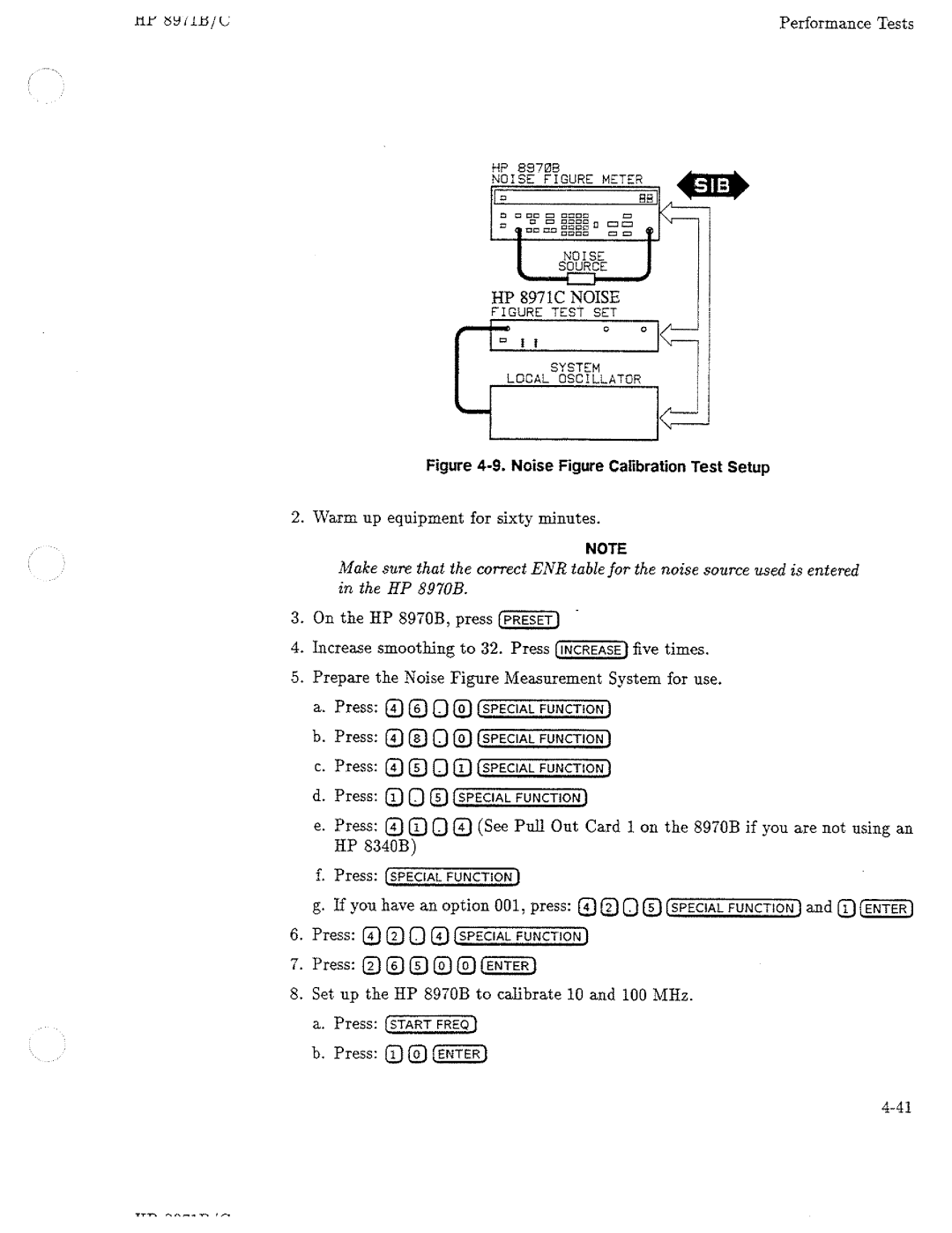 HP Noise Reduction Machine 8970b manual 