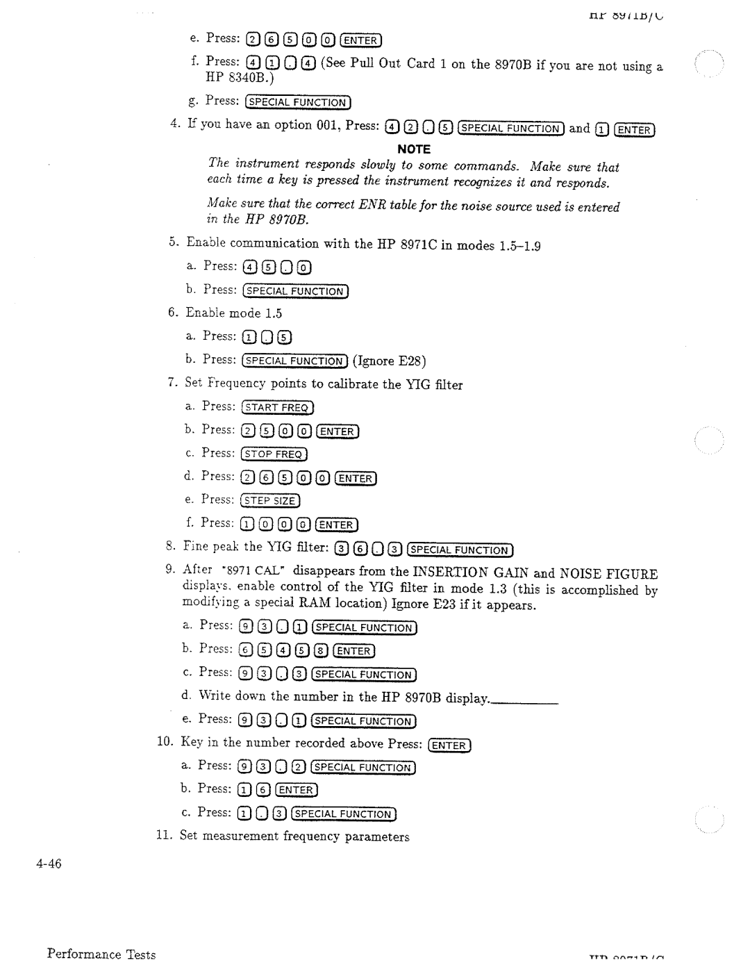 HP Noise Reduction Machine 8970b manual 