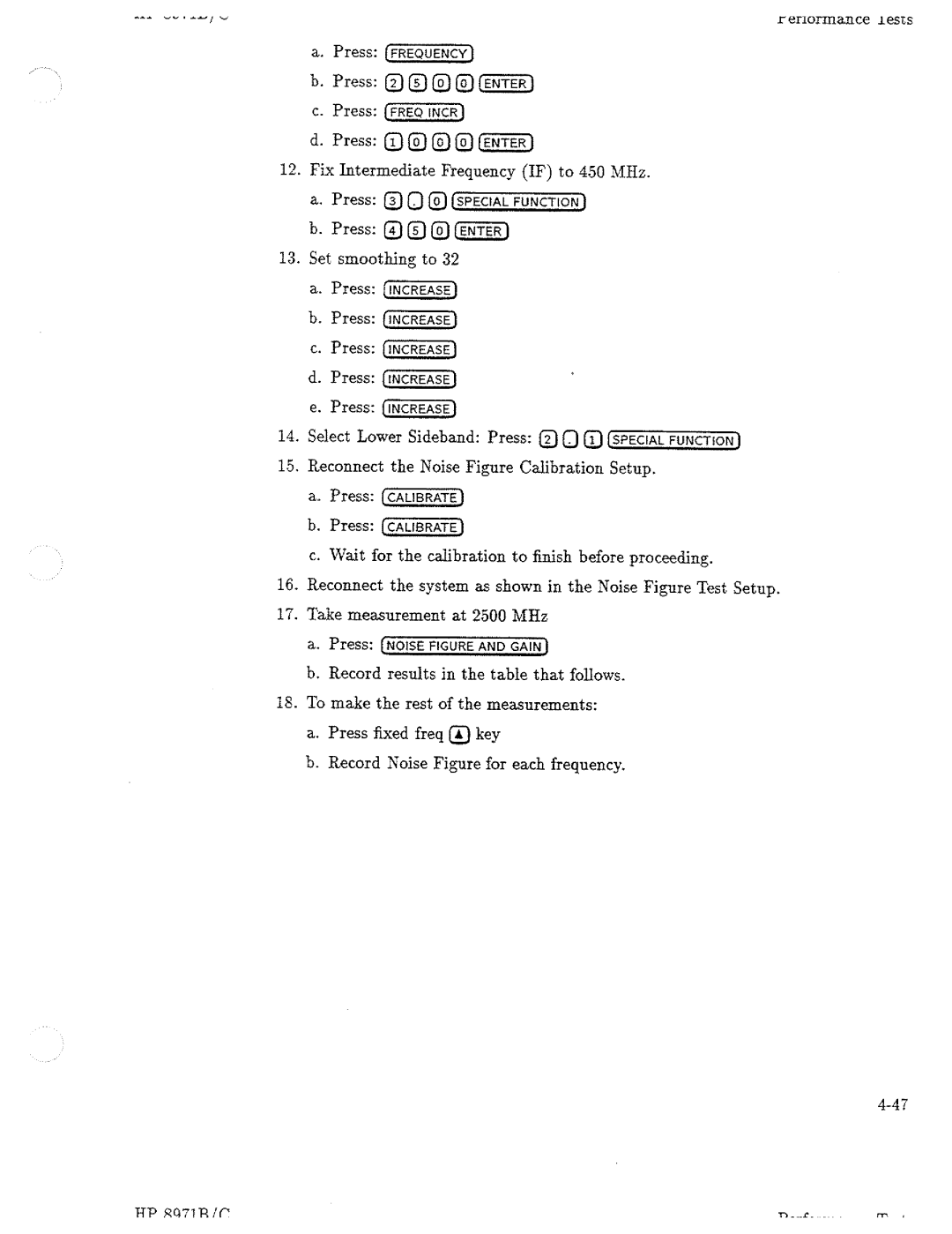 HP Noise Reduction Machine 8970b manual 