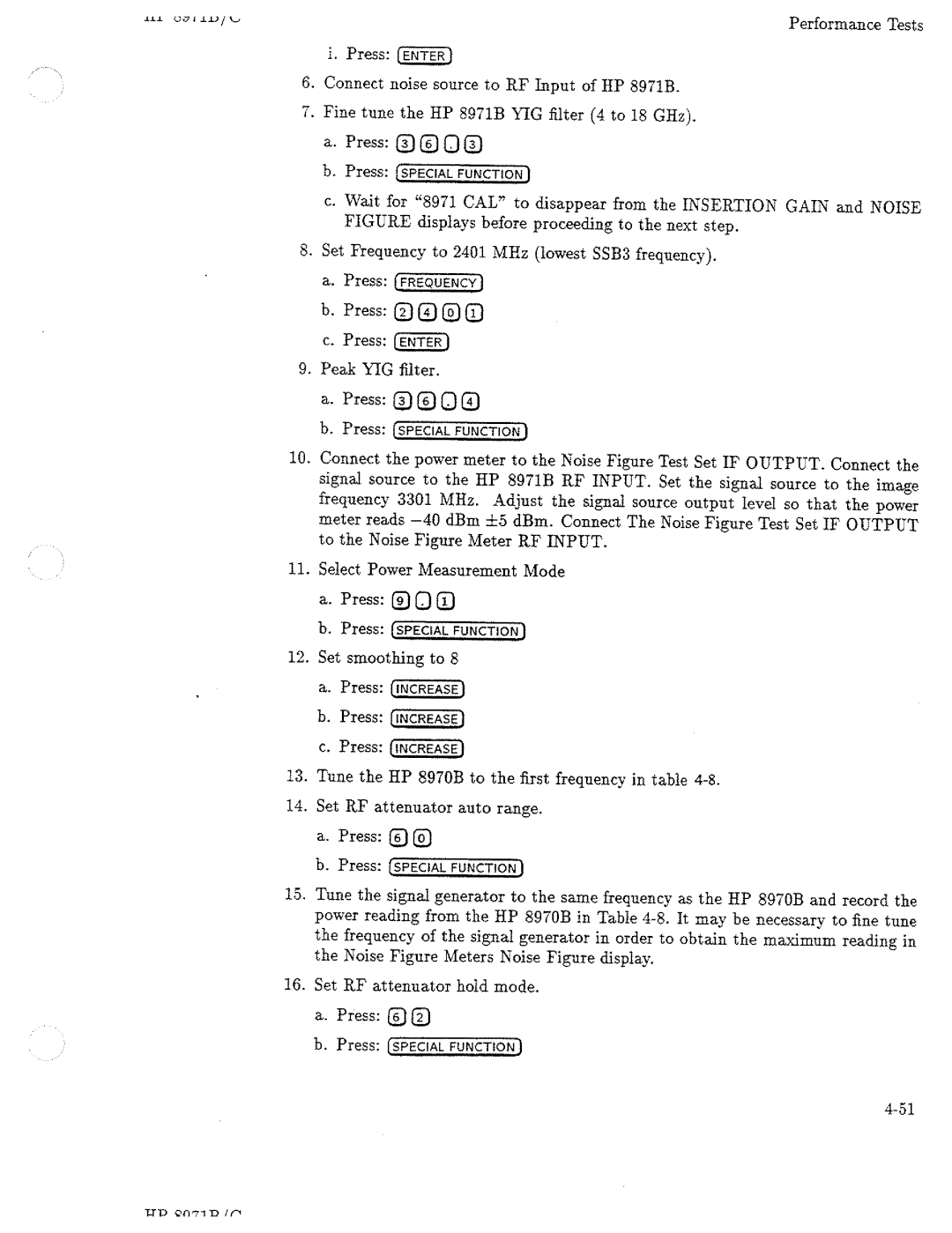 HP Noise Reduction Machine 8970b manual 