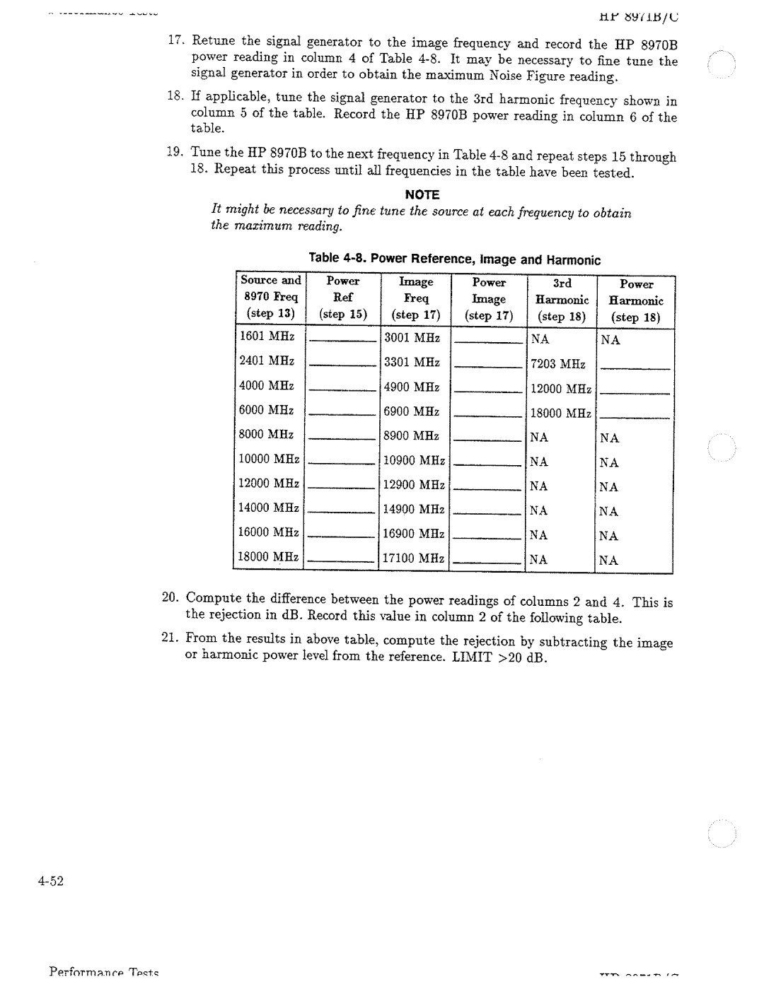 HP Noise Reduction Machine 8970b manual 