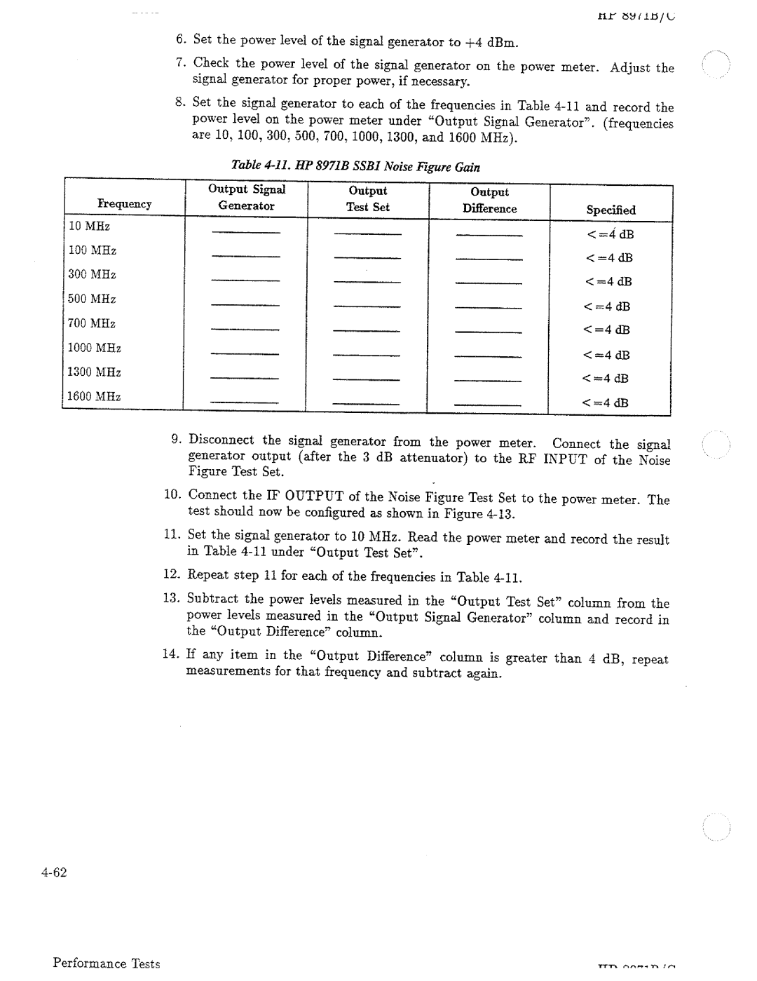 HP Noise Reduction Machine 8970b manual 