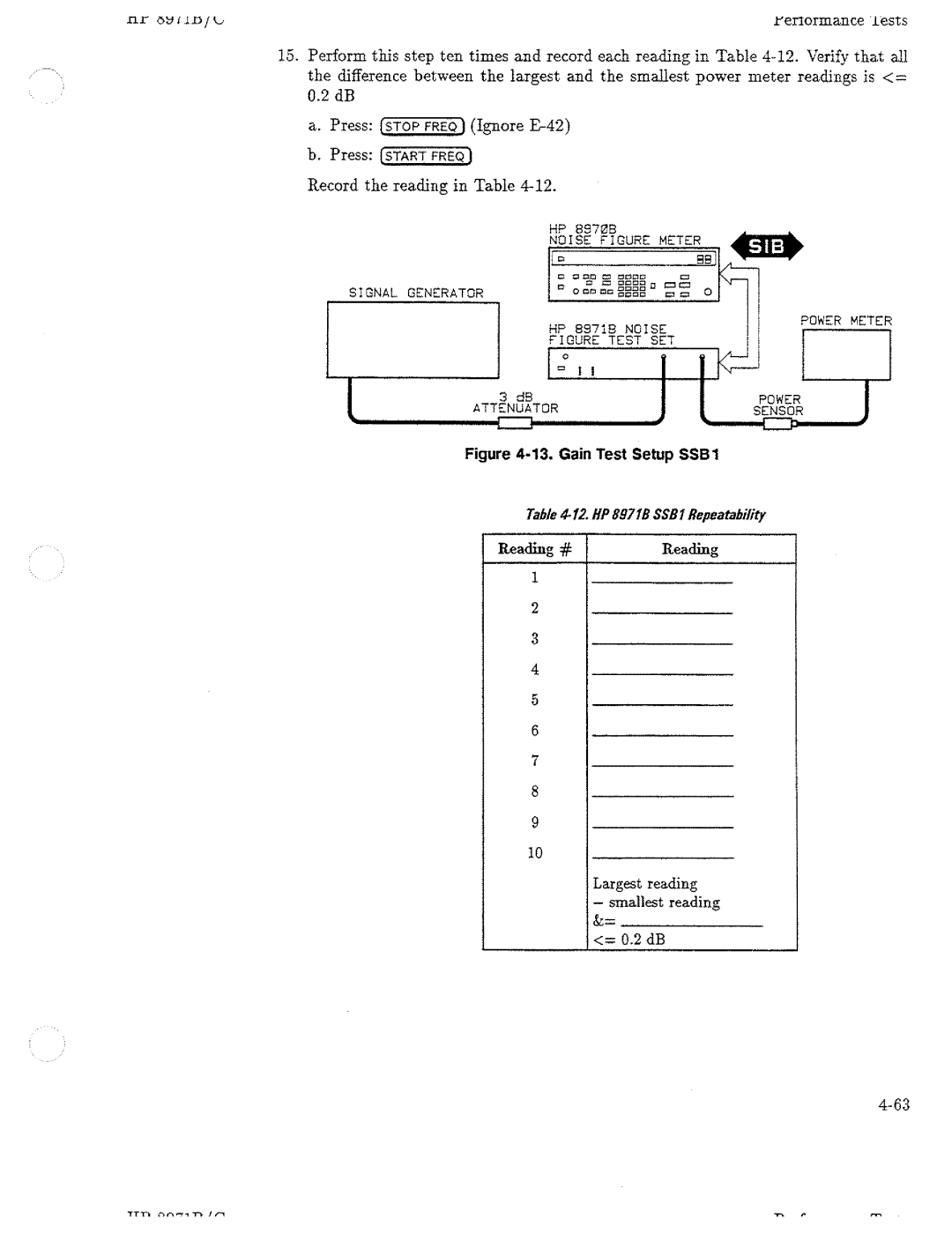 HP Noise Reduction Machine 8970b manual 