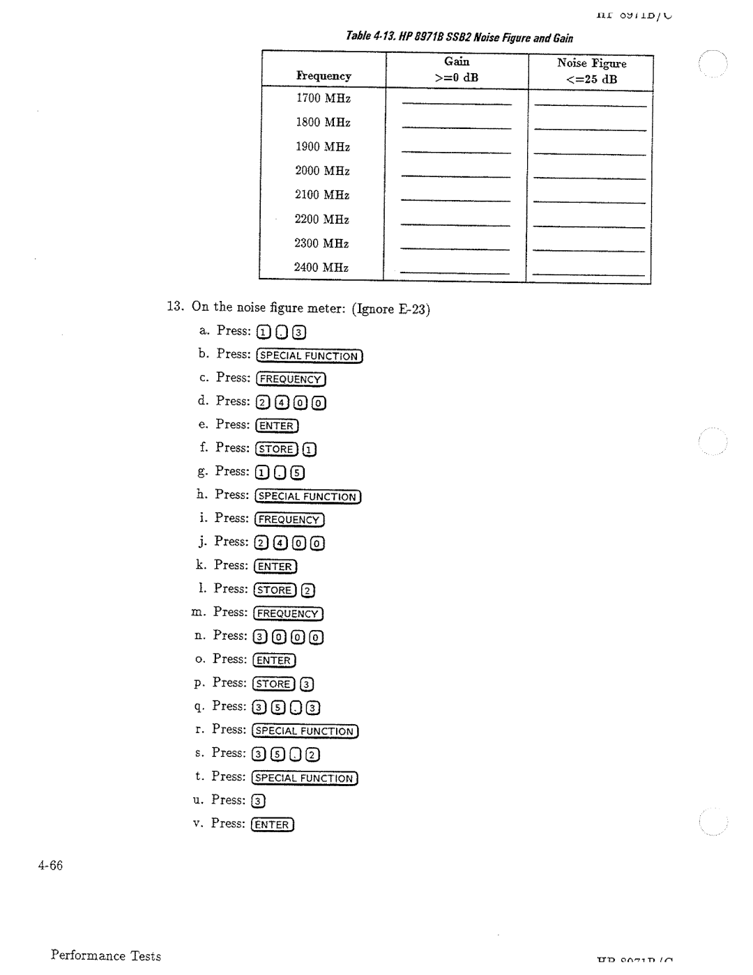 HP Noise Reduction Machine 8970b manual 