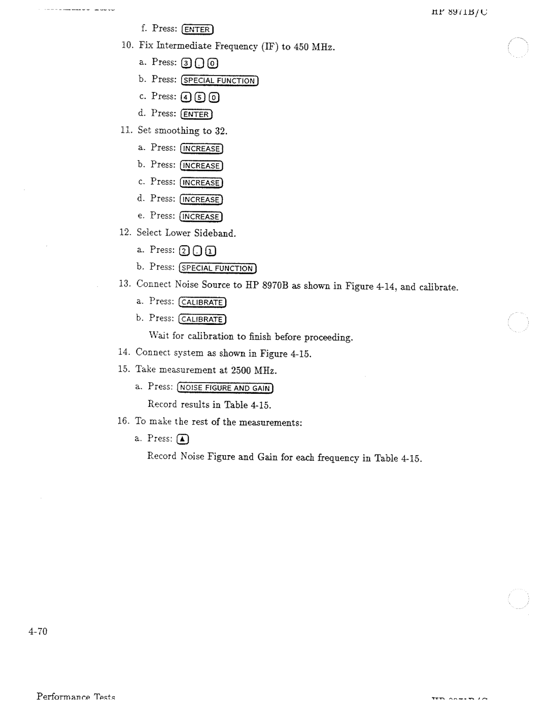 HP Noise Reduction Machine 8970b manual 