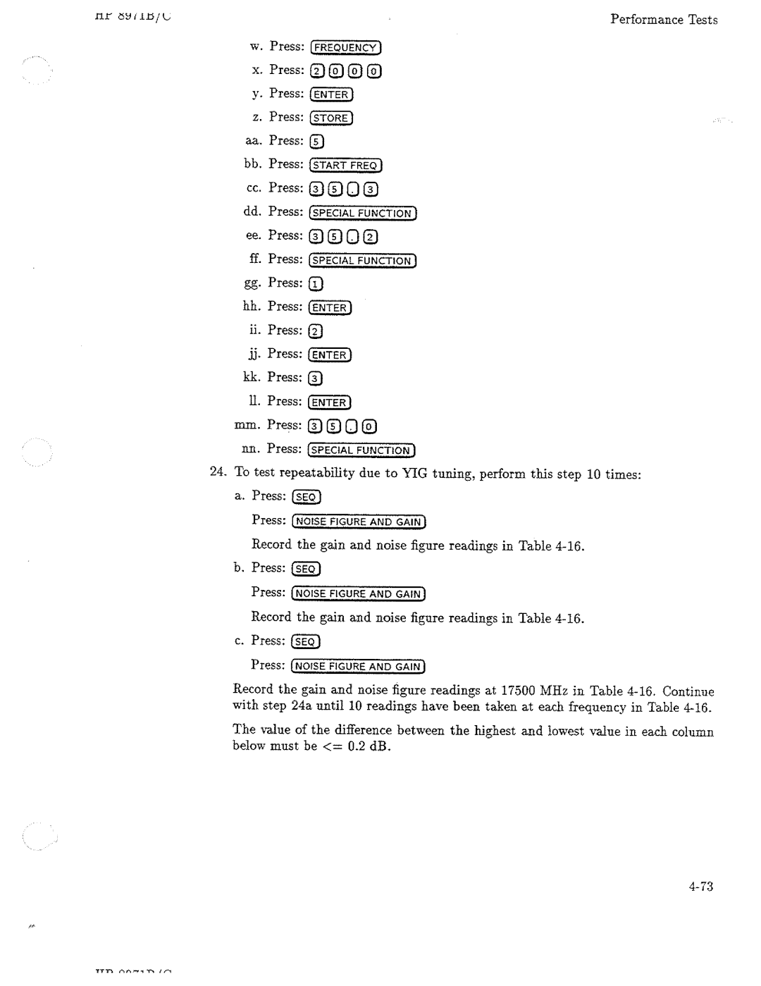 HP Noise Reduction Machine 8970b manual 
