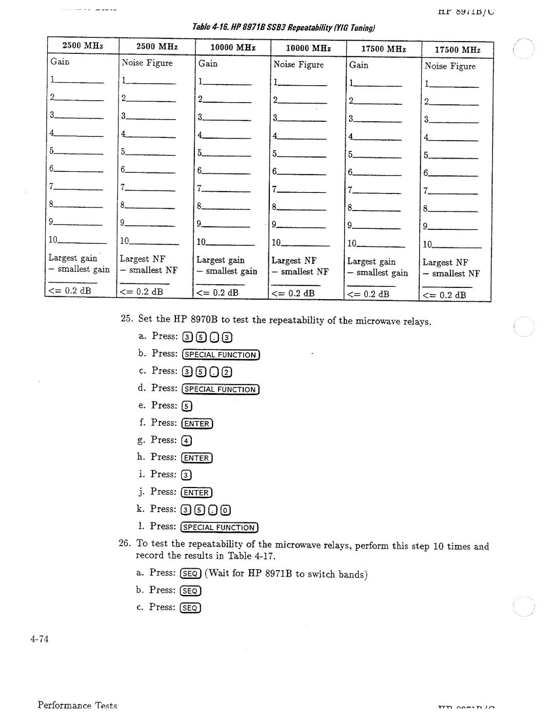 HP Noise Reduction Machine 8970b manual 