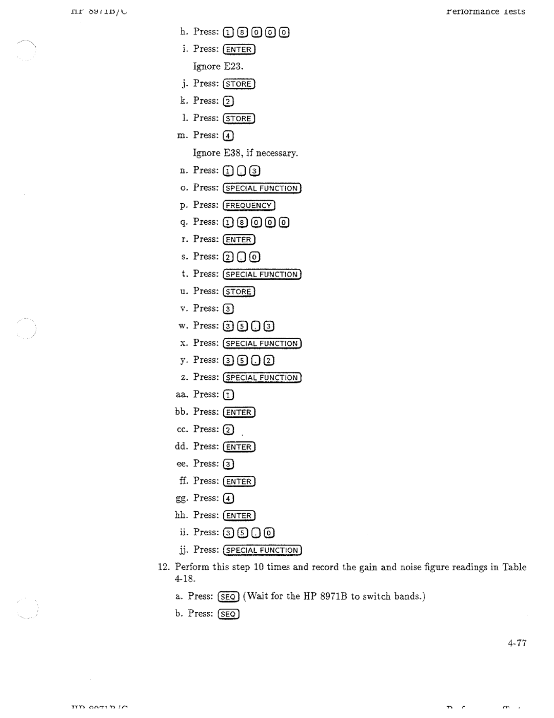 HP Noise Reduction Machine 8970b manual 