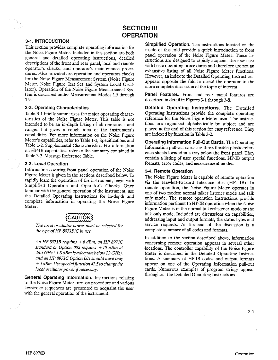 HP Noise Reduction Machine 8970b manual 