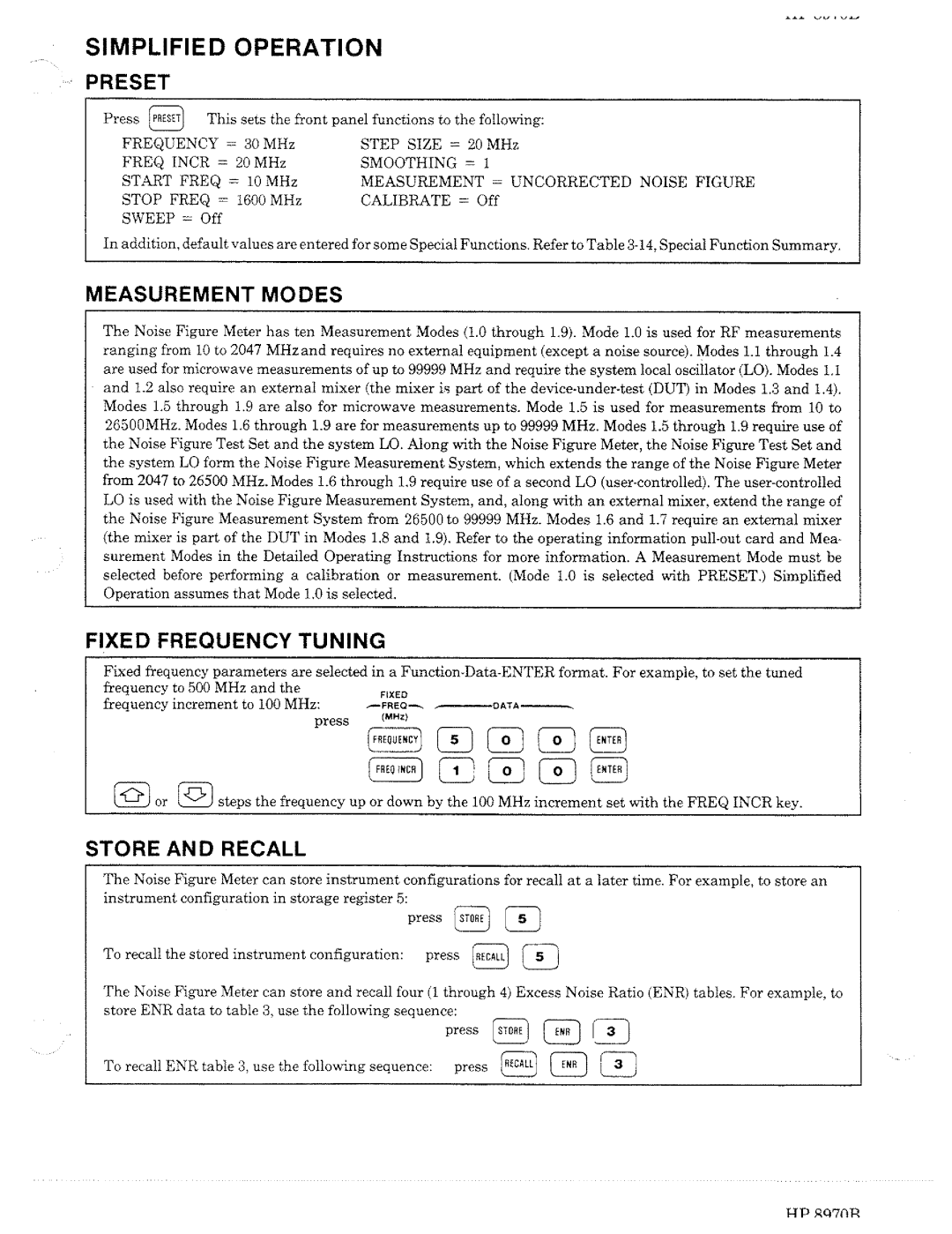 HP Noise Reduction Machine 8970b manual 