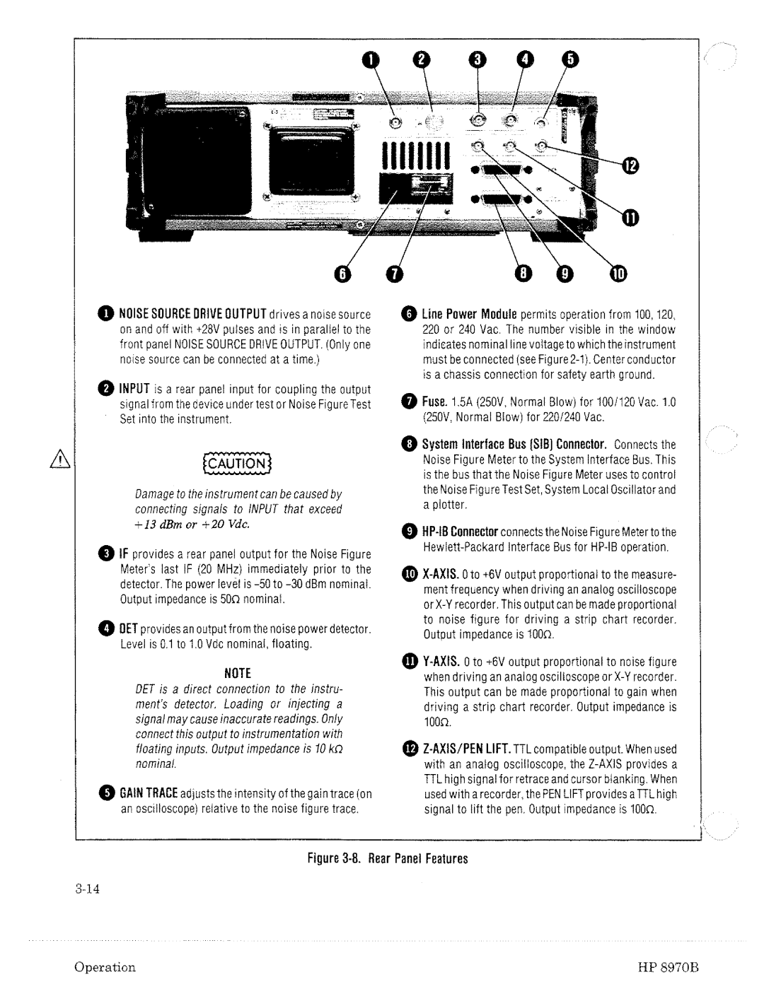 HP Noise Reduction Machine 8970b manual 