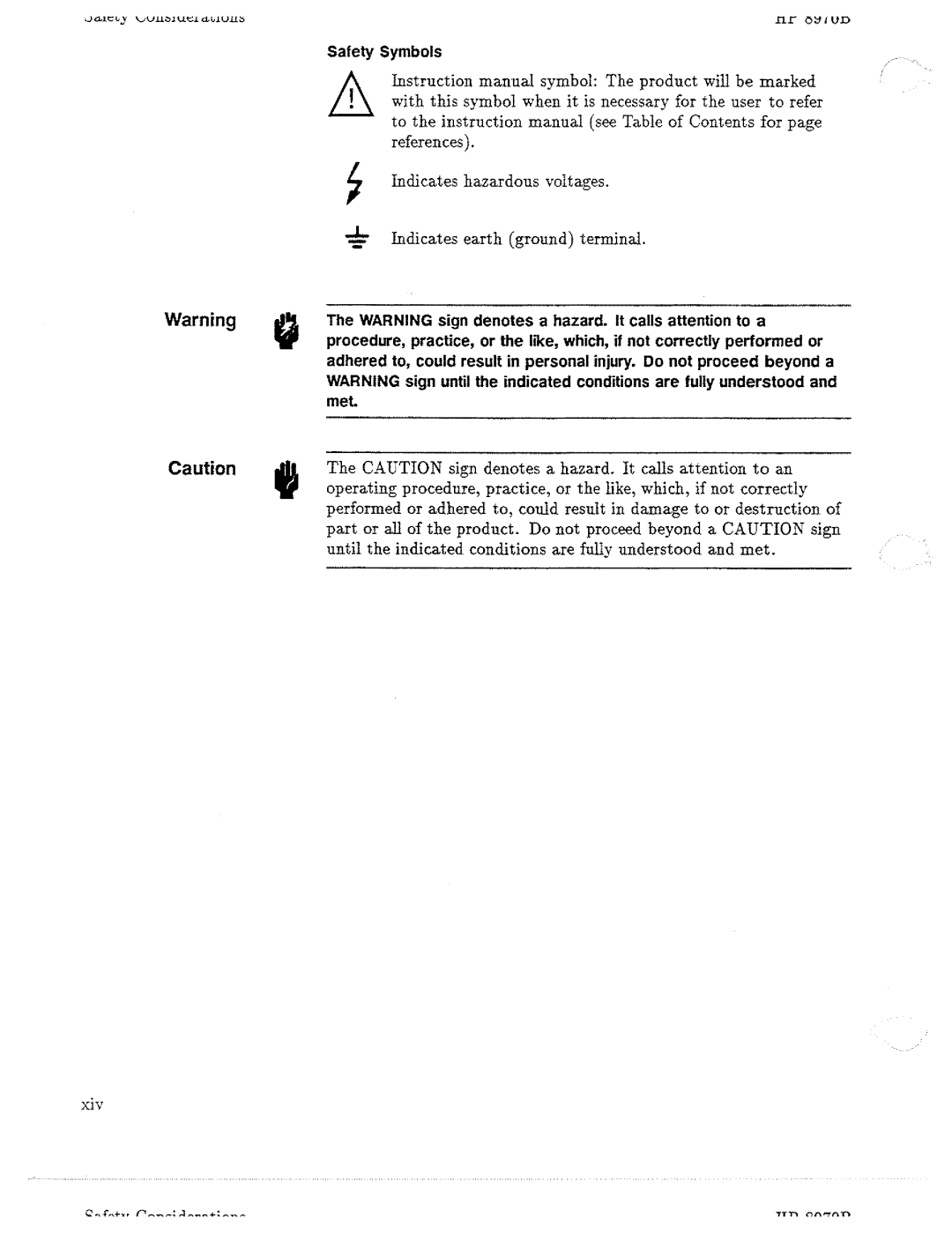 HP Noise Reduction Machine 8970b manual 