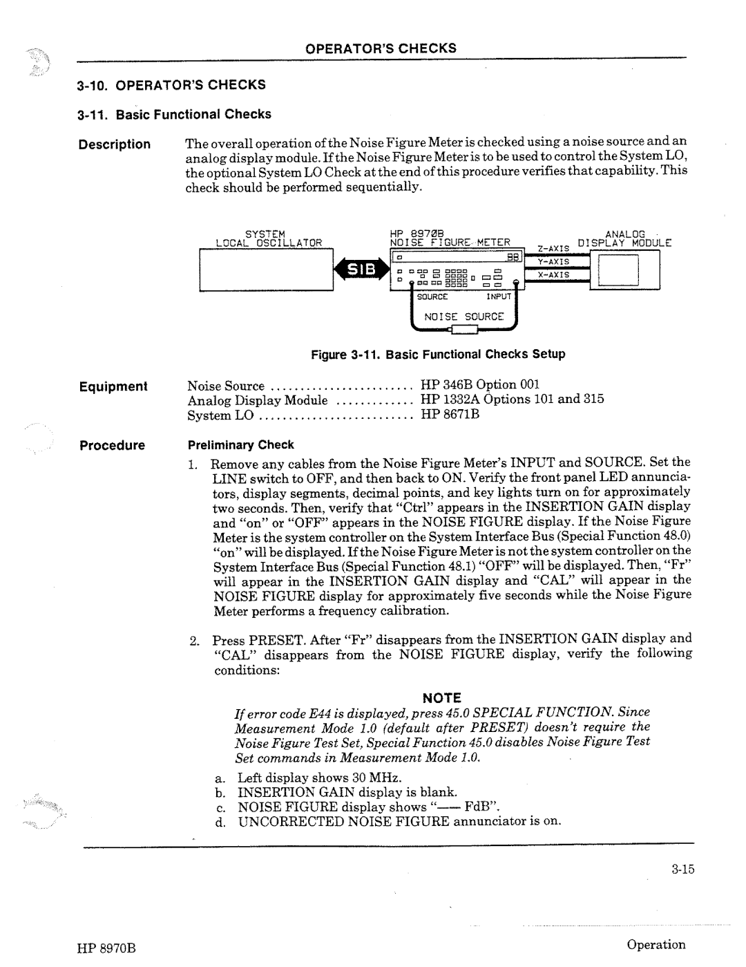 HP Noise Reduction Machine 8970b manual 