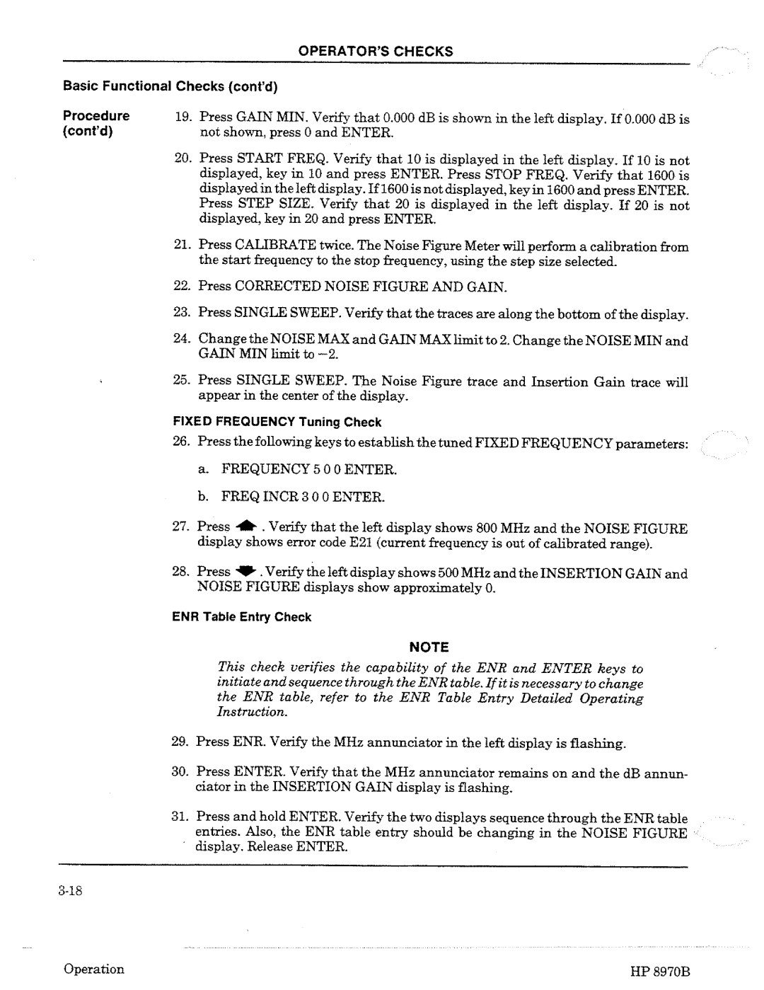HP Noise Reduction Machine 8970b manual 