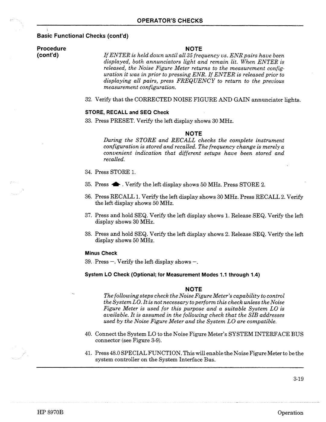 HP Noise Reduction Machine 8970b manual 