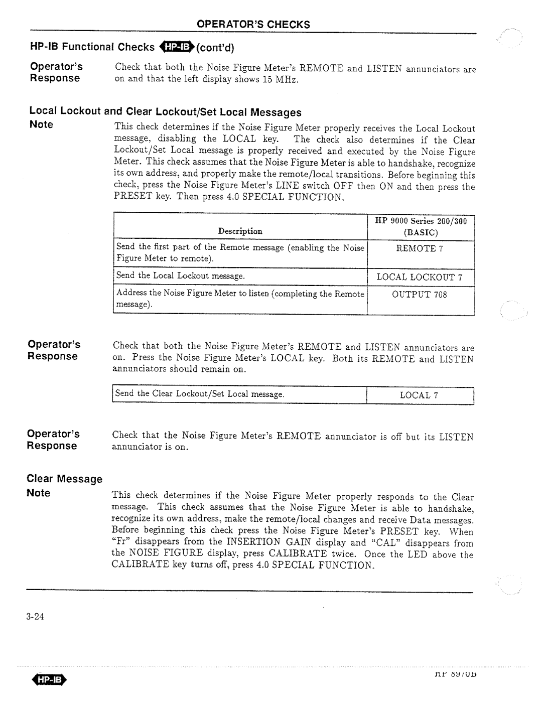 HP Noise Reduction Machine 8970b manual 
