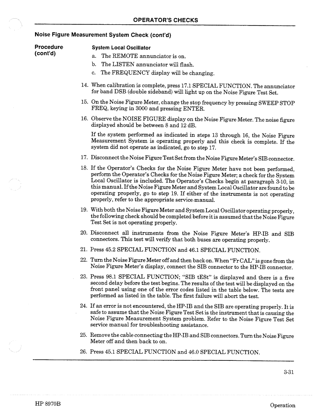 HP Noise Reduction Machine 8970b manual 