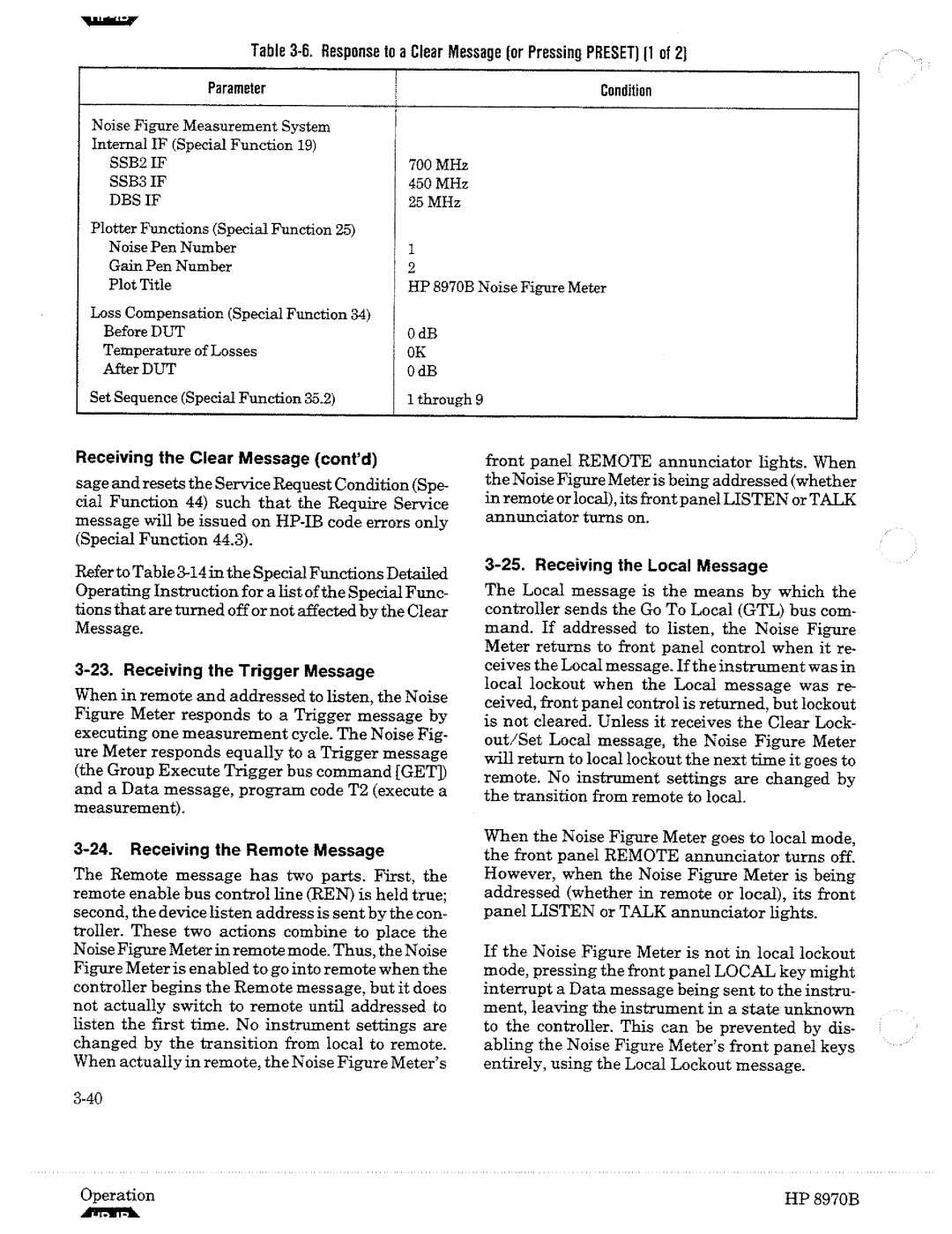 HP Noise Reduction Machine 8970b manual 