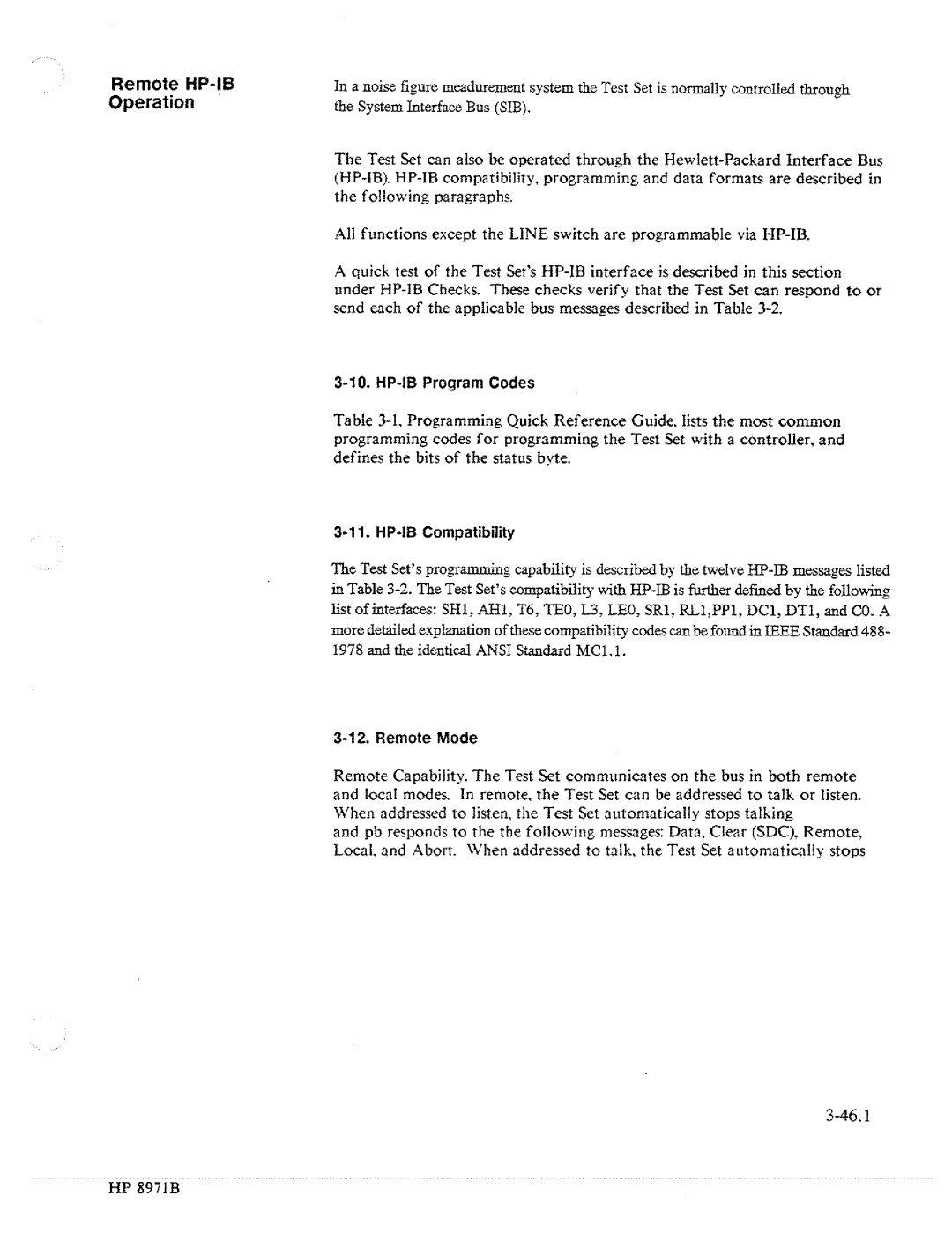 HP Noise Reduction Machine 8970b manual 