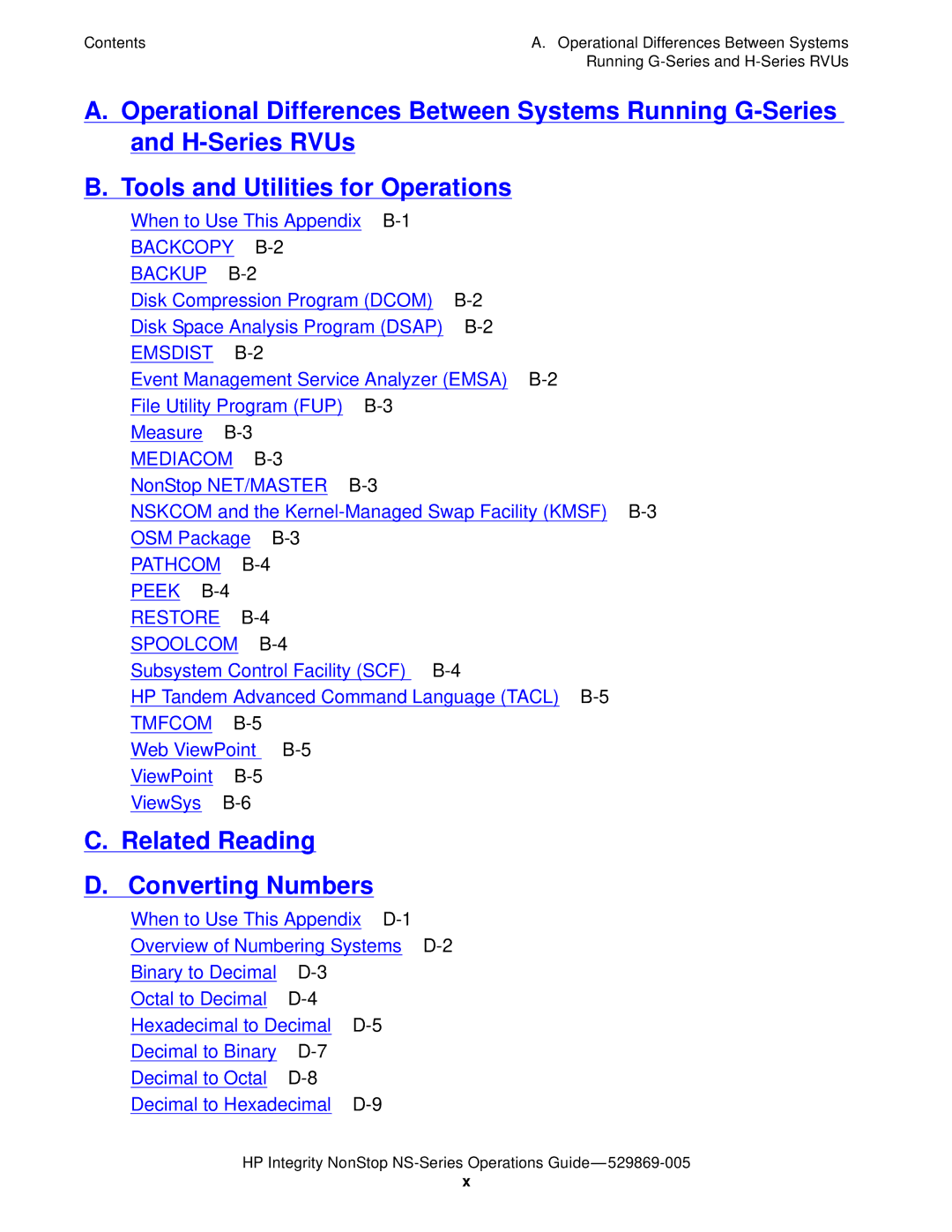 HP NonStop NS manual Related Reading Converting Numbers 