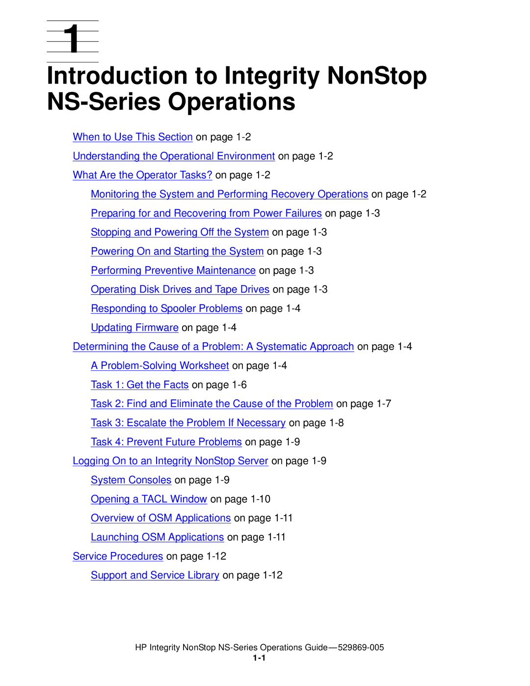 HP manual Introduction to Integrity NonStop NS-Series Operations 