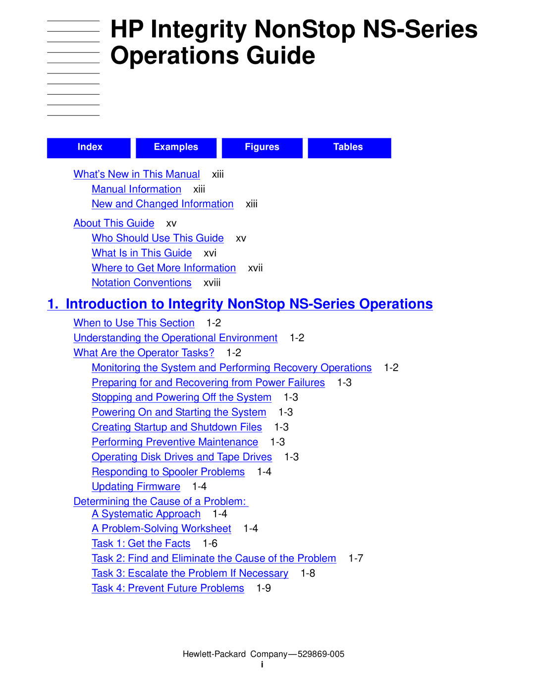 HP manual HP Integrity NonStop NS-Series Operations Guide, Introduction to Integrity NonStop NS-Series Operations 