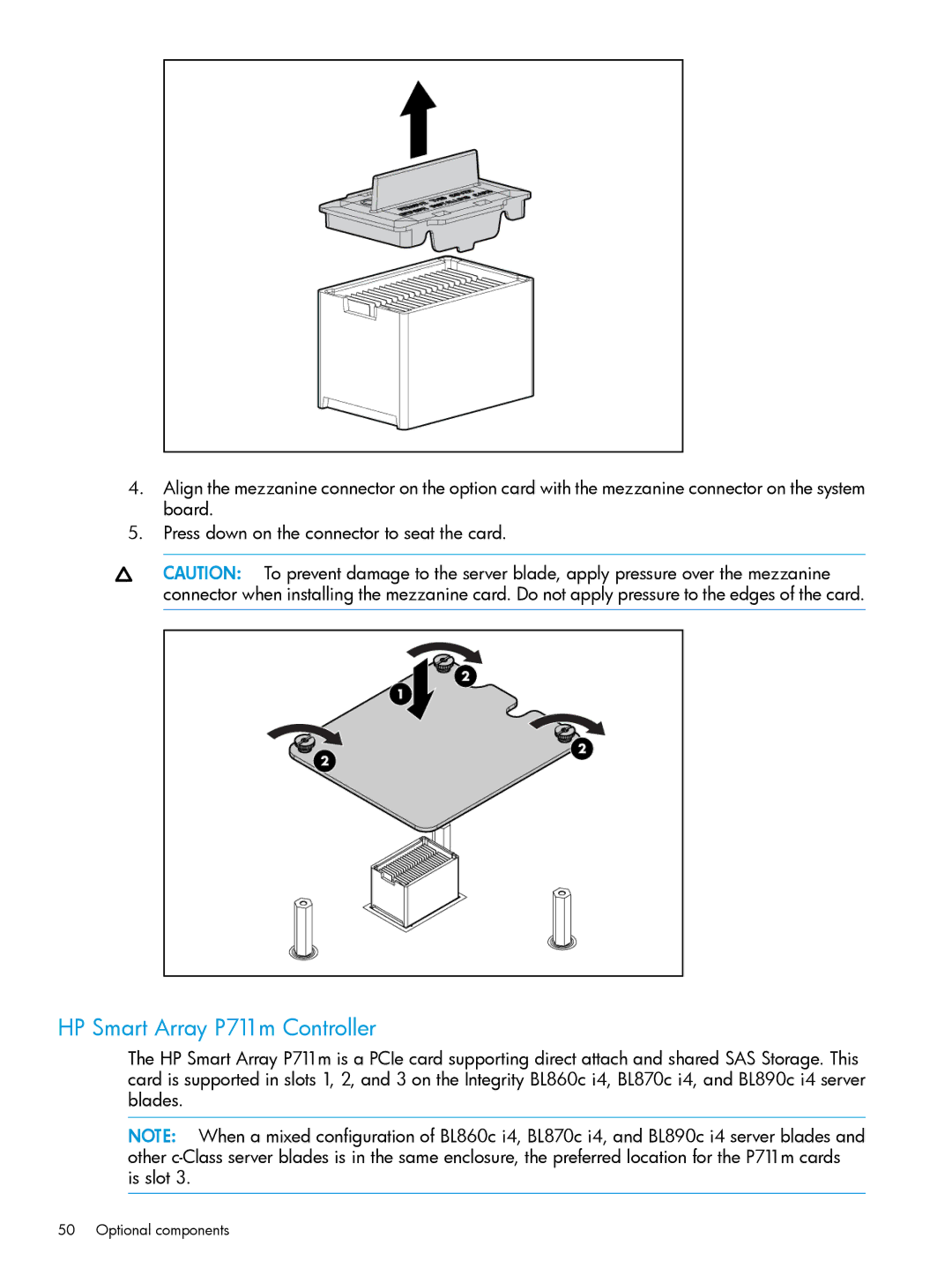 HP nPartitions (nPars) manual HP Smart Array P711m Controller 