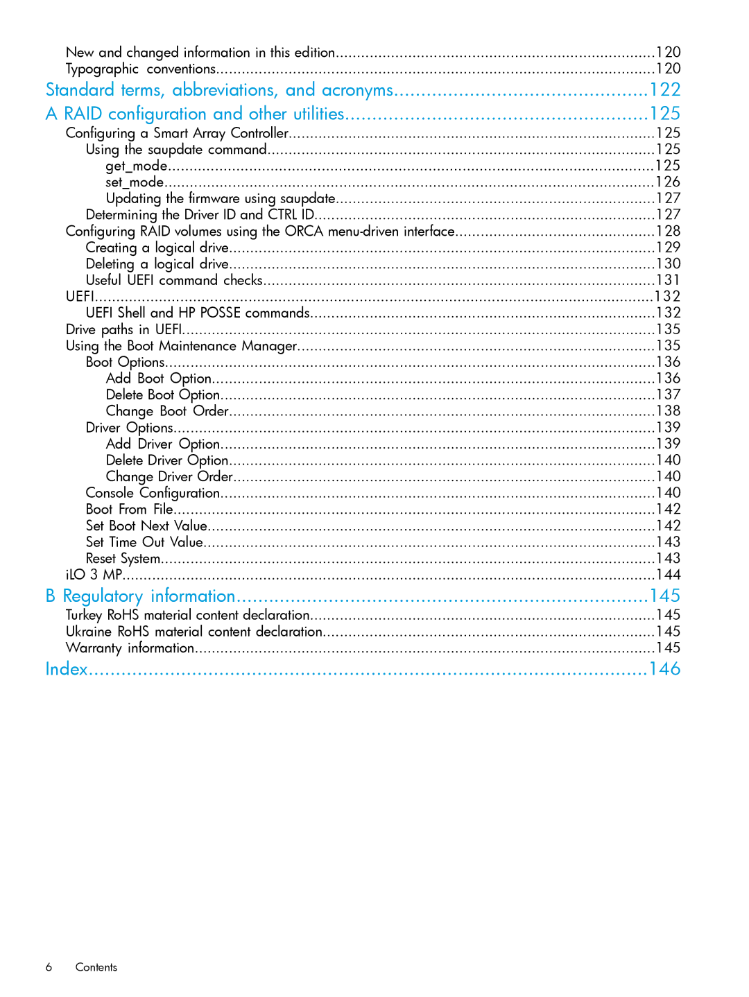 HP nPartitions (nPars) manual Regulatory information 145, Index 146 