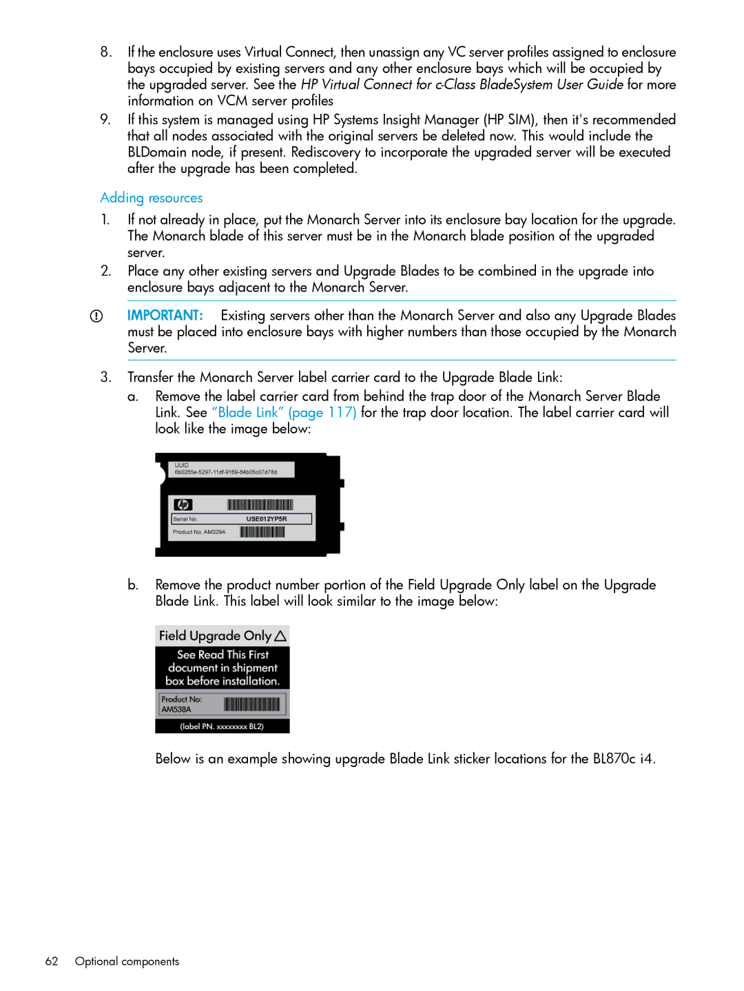 HP nPartitions (nPars) manual Adding resources 