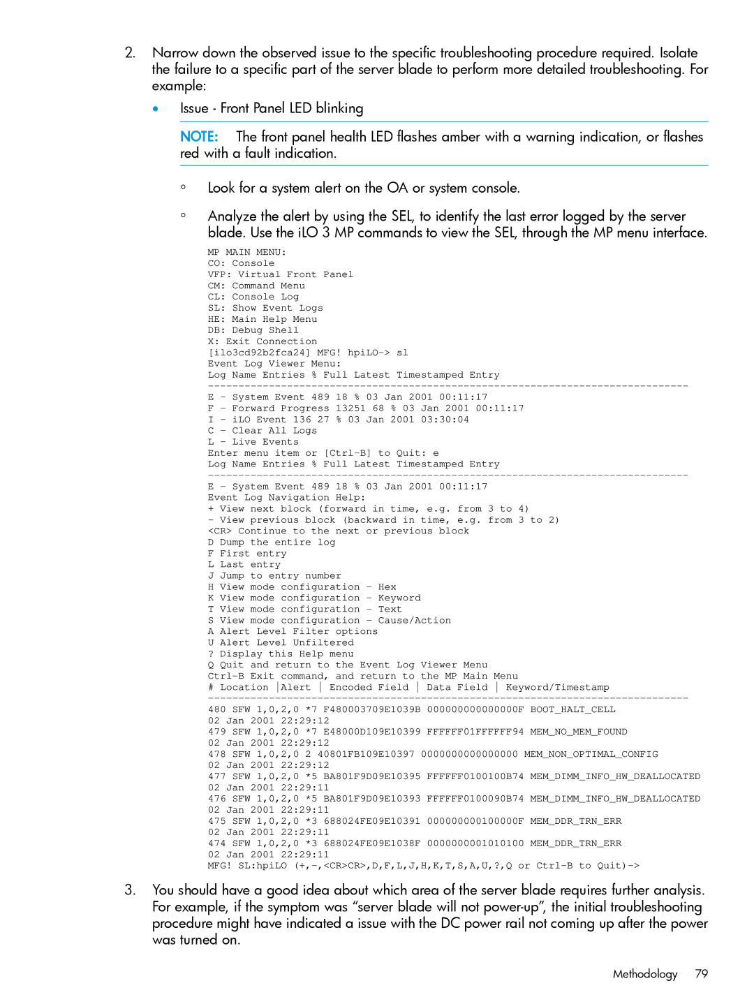 HP nPartitions (nPars) manual Methodology 