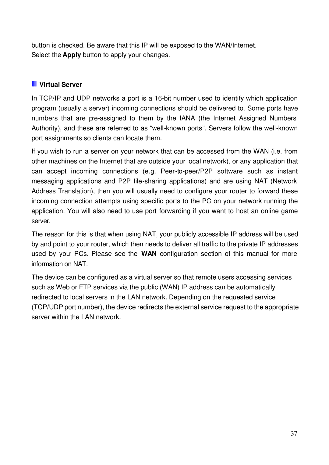 HP NRM42 manual Virtual Server 