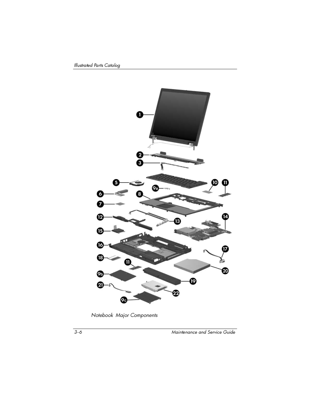 HP NX6120 manual Illustrated Parts Catalog 