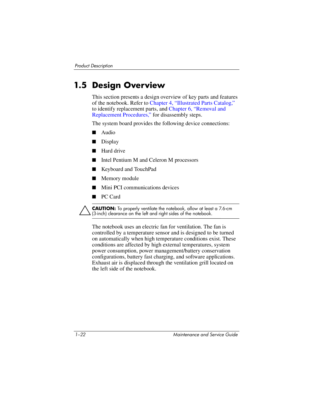 HP nx6130 manual Design Overview 