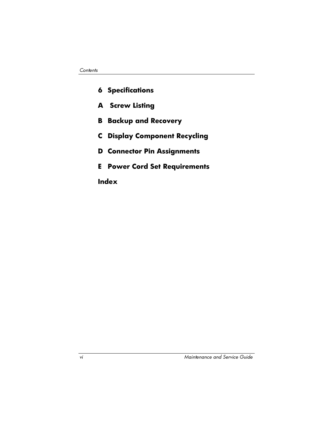 HP nx6315 manual Contents 