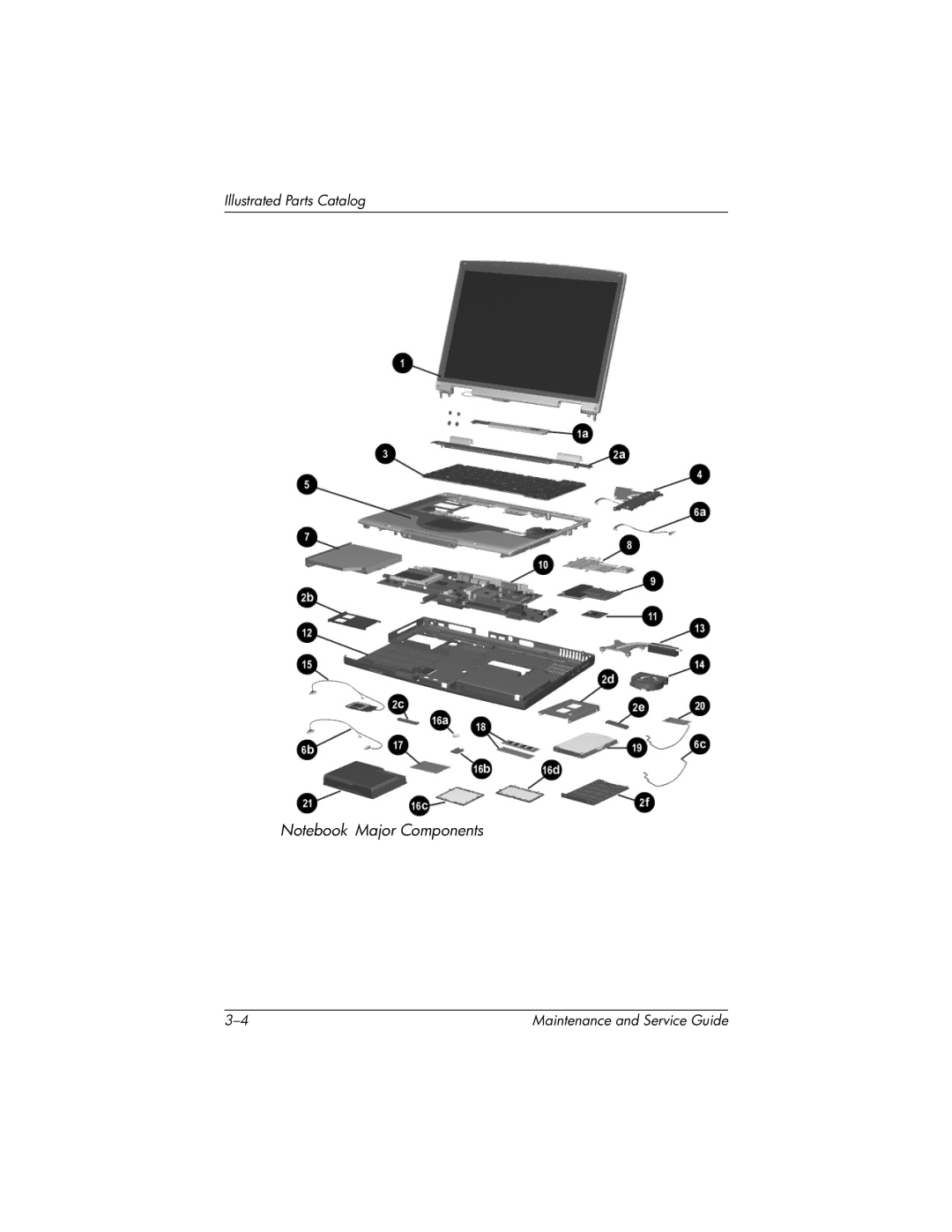 HP X1000, nx7000 manual Illustrated Parts Catalog 