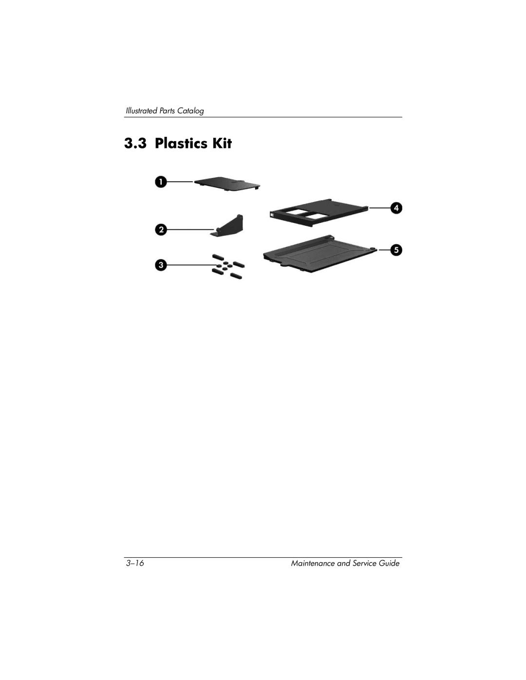 HP nx8420, nw8440 manual Plastics Kit 