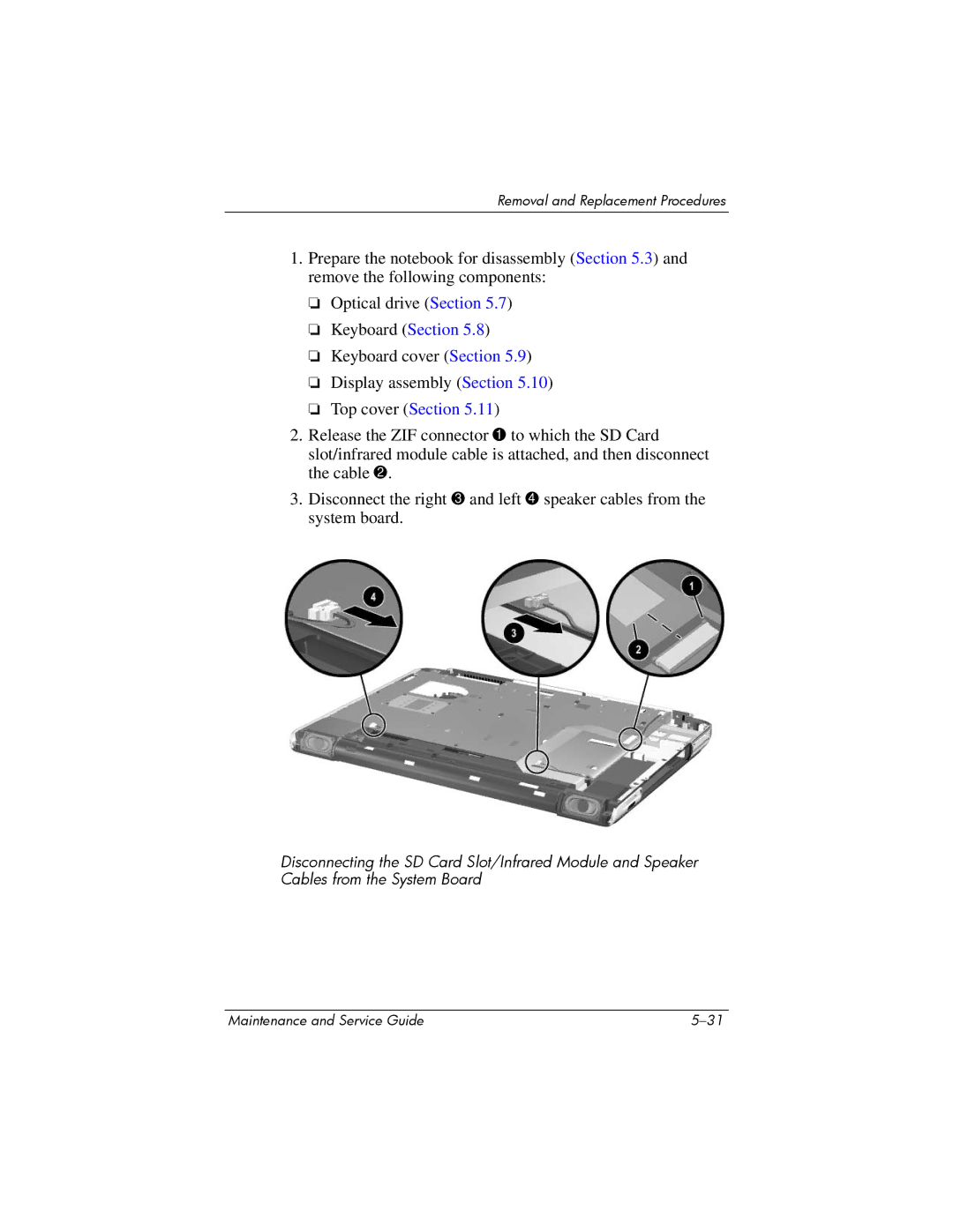 HP NX9500 manual Removal and Replacement Procedures 