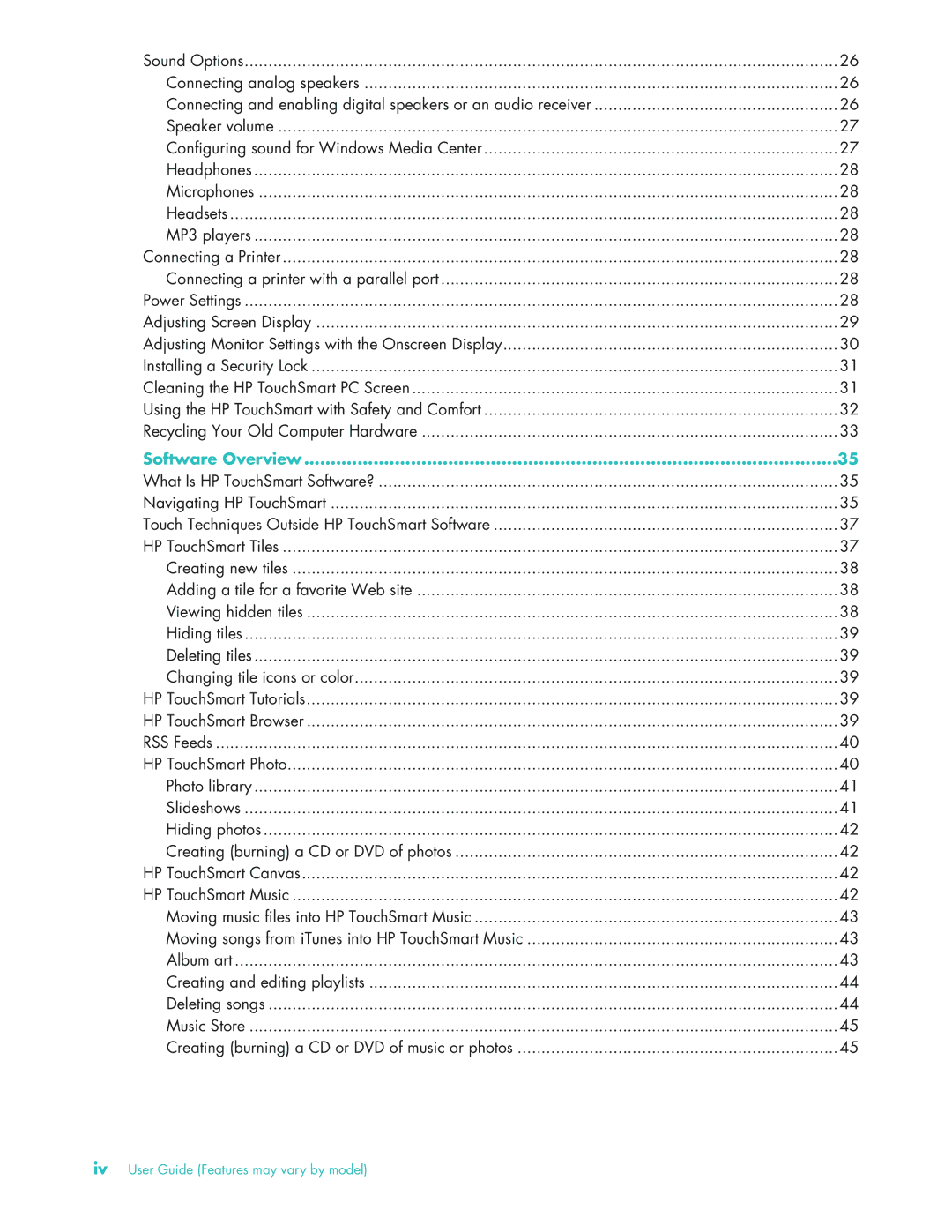 HP NY539AA, 575611-001 manual Software Overview 