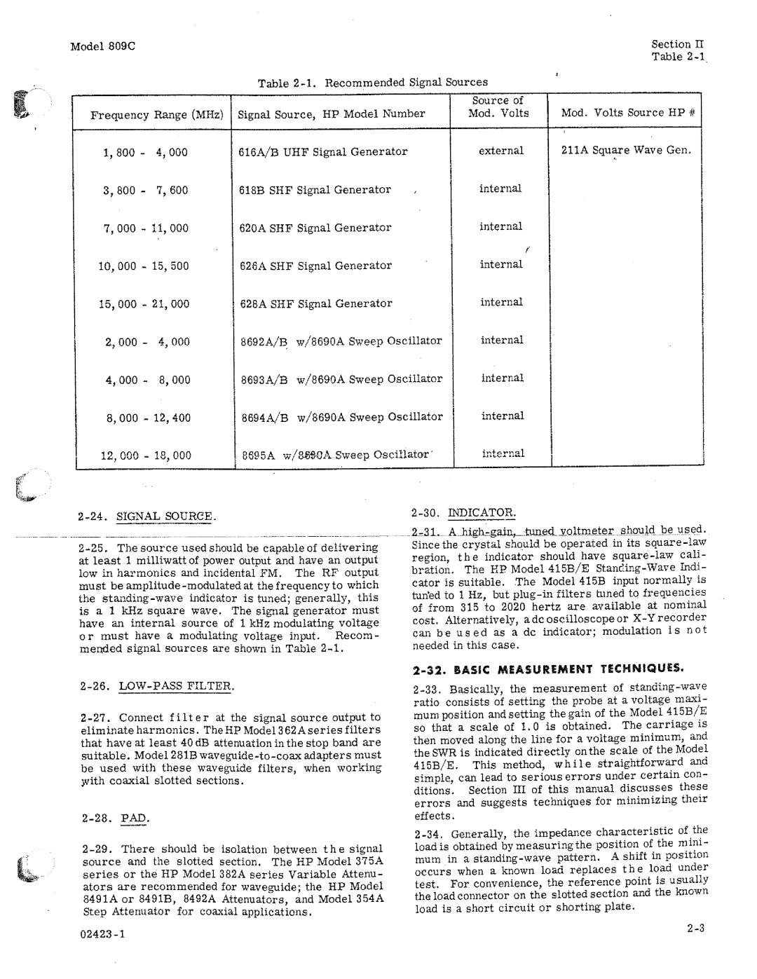 HP Office Headset 809C manual 