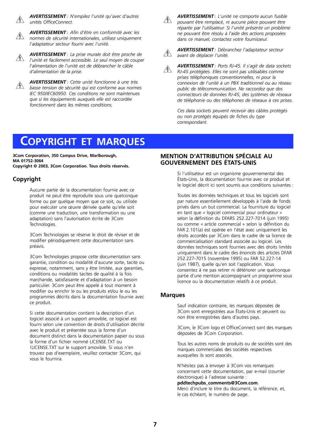 HP OfficeConnect Router manual Copyright ET Marques 