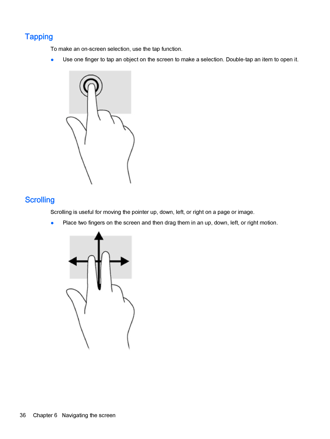 HP OMEN - 15t-5000 manual Tapping 