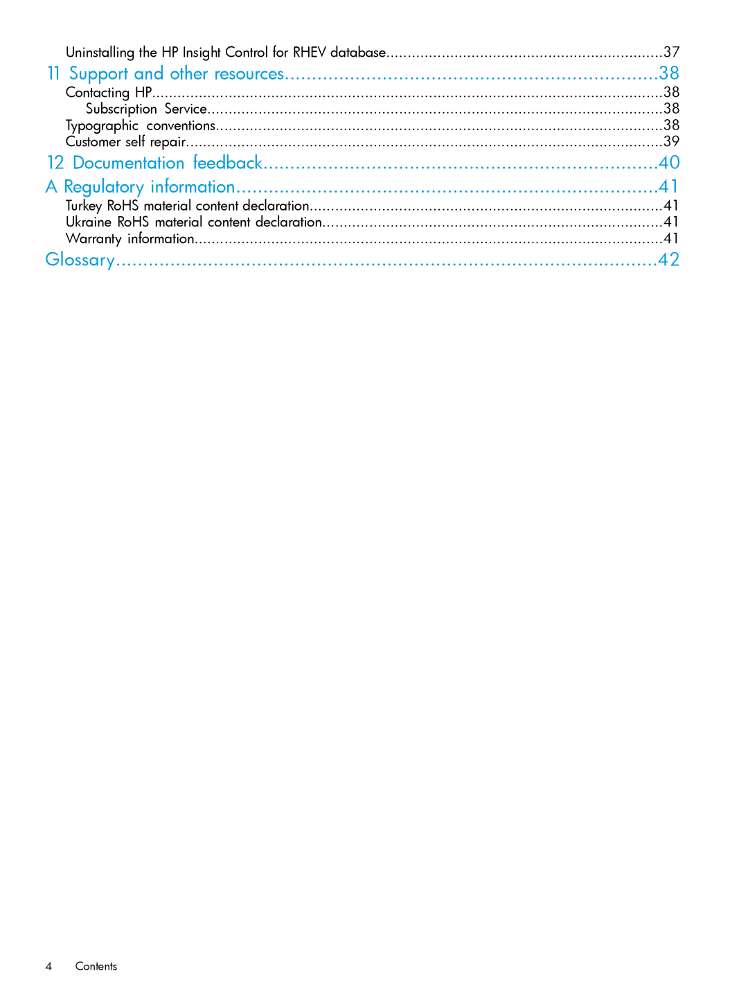 HP OneView for Red Hat Enterprise Virtualization manual Uninstalling the HP Insight Control for Rhev database 