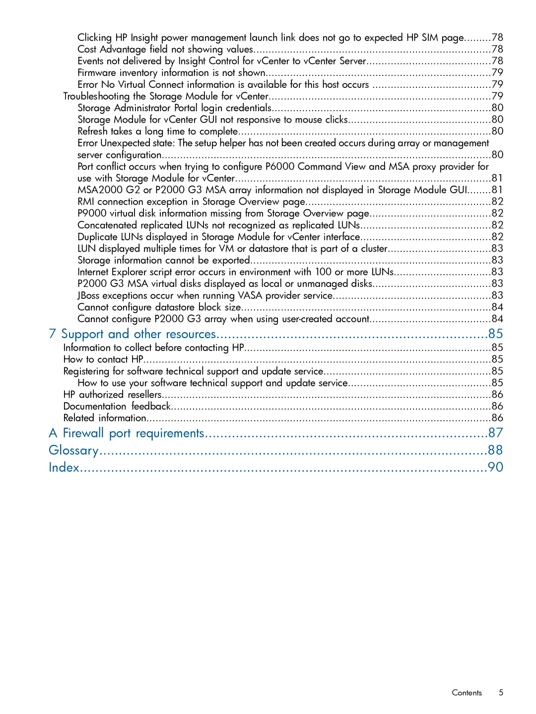 HP OneView for VMware vCenter/Operations Manager/Log Insight manual Support and other resources 