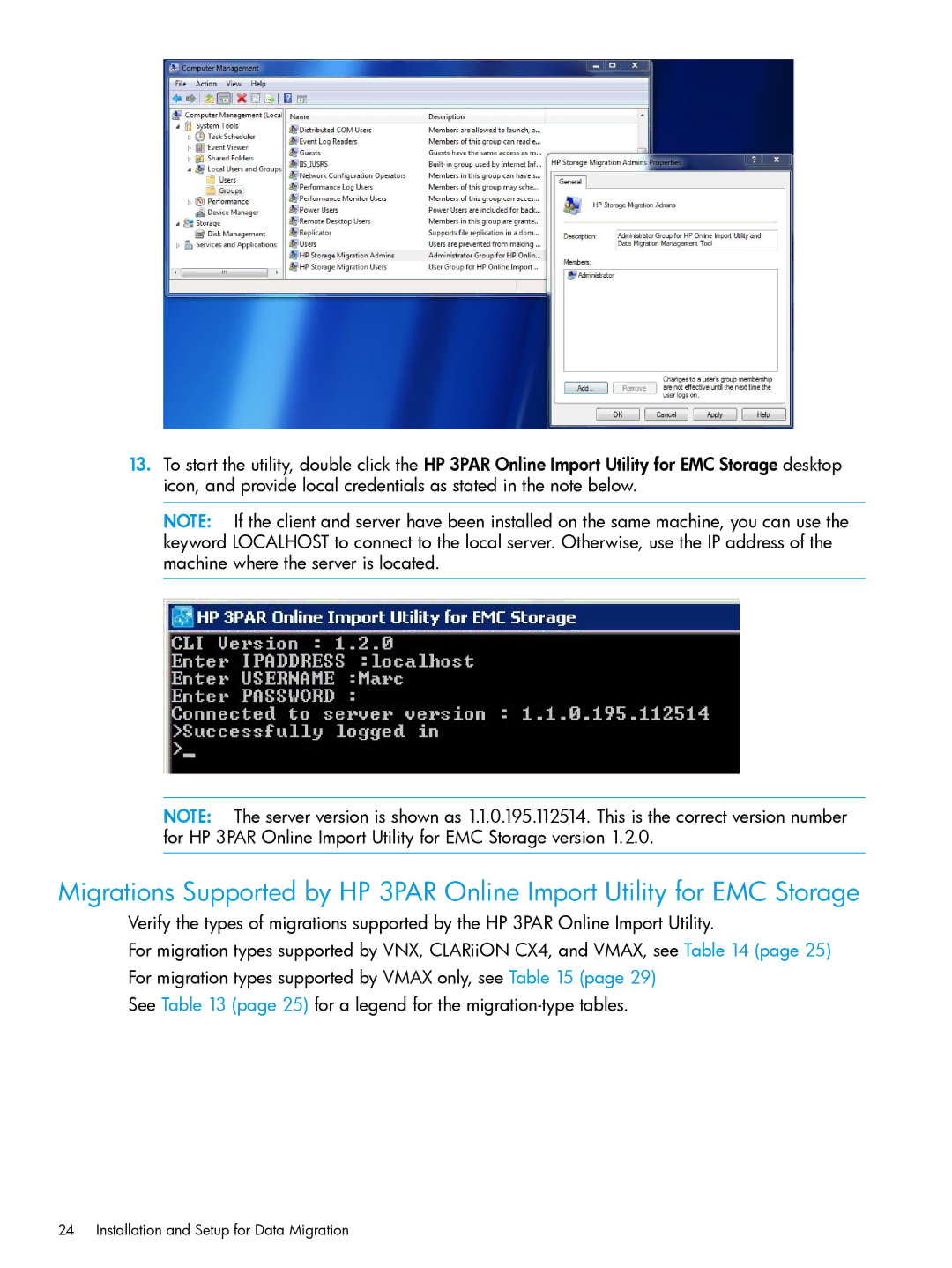 HP Online Import Software manual Installation and Setup for Data Migration 