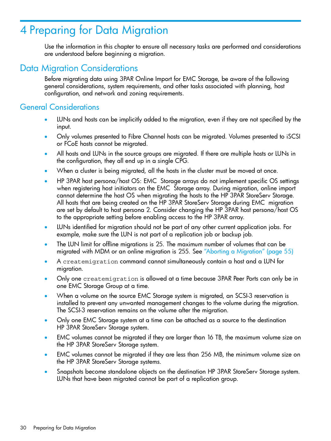 HP Online Import Software manual Preparing for Data Migration, Data Migration Considerations, General Considerations 