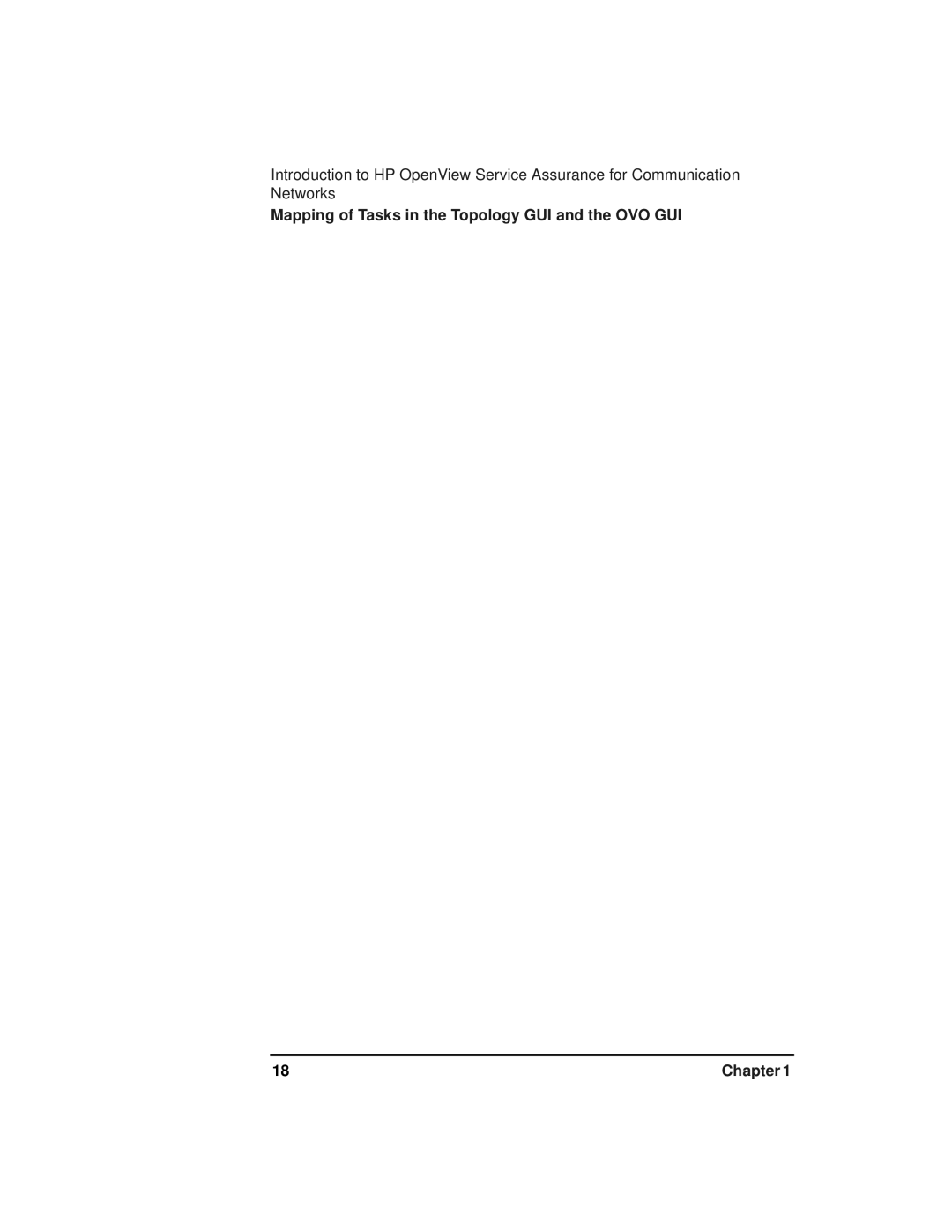 HP OPENVIEW J5119-90007 manual Mapping of Tasks in the Topology GUI and the OVO GUI 