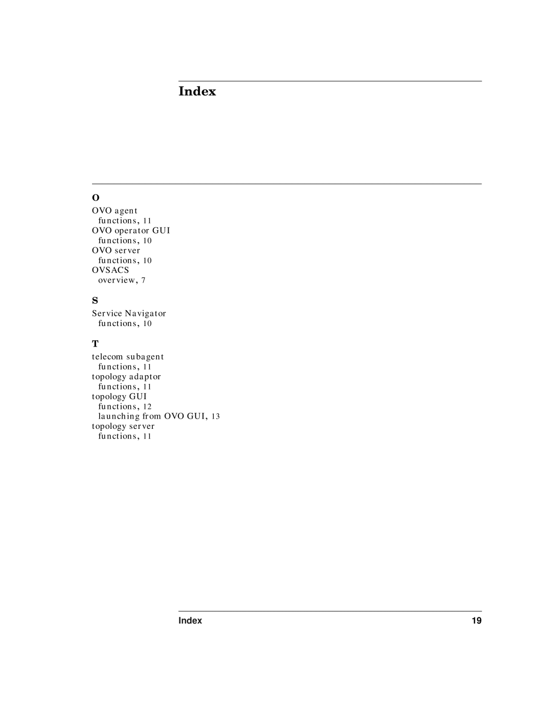 HP OPENVIEW J5119-90007 manual Index 