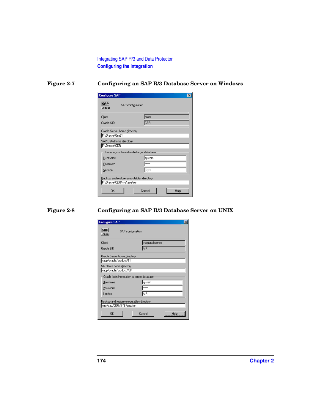 HP OpenView Storage B6960-96008 manual Configuring an SAP R/3 Database Server on Windows, 174 