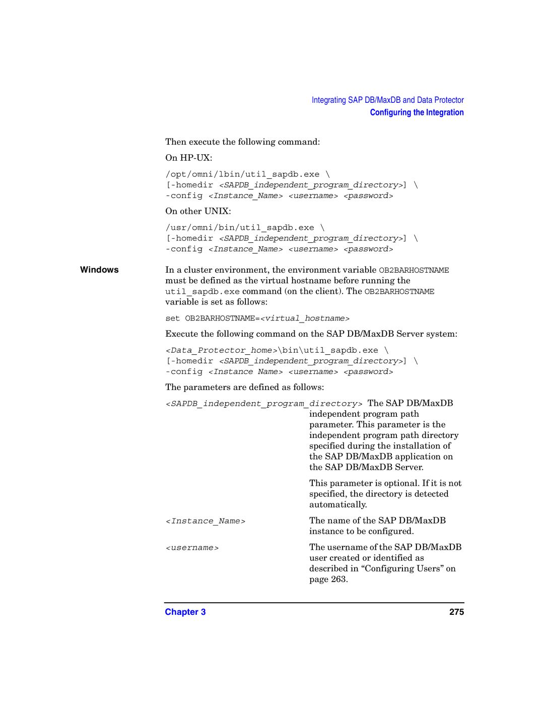 HP OpenView Storage B6960-96008 manual Then execute the following command, Parameters are defined as follows, Automatically 