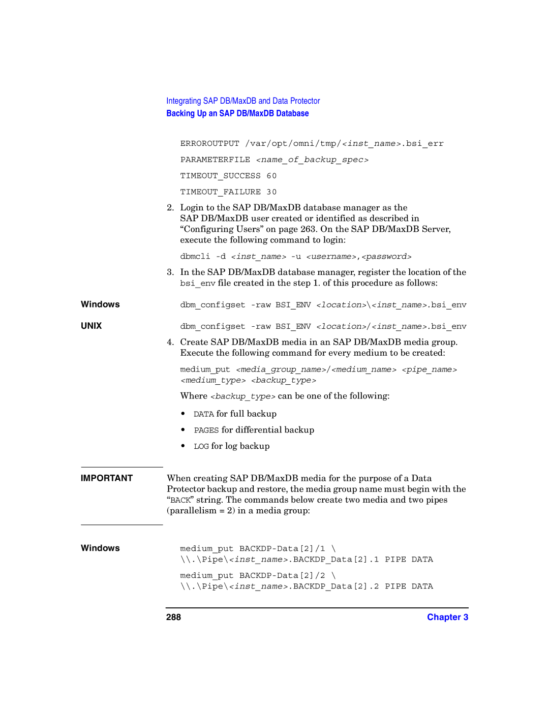 HP OpenView Storage B6960-96008 manual 288 